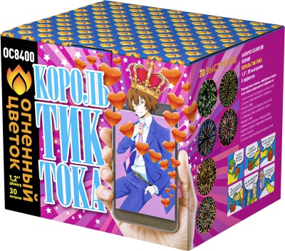 Король Тик-Тока Батарея салютов купить в Удомле | udomlya.salutsklad.ru